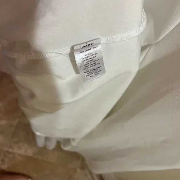 Lulu's Long-Lasting Love Ivory Lace V-Neck Mermaid Dress - Picture 13 of 15